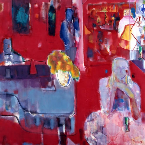 38) ベニスの赤い部屋 (Venice Red Room) 1995年　油彩　F150　ST001-P042
